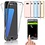 Merkloos Samsung Galaxy S7 Edge Hoesje - Dual TPU Case 360 Graden Cover - 2 in 1 Case ( Voor en Achter) Transparant