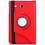 Merkloos Samsung Galaxy Tab E 9.6 inch SM - T560 / T561 Tablet Case met 360° draaistand cover hoesje - Rood