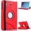 Merkloos Samsung Galaxy Tab E 9.6 inch SM - T560 / T561 Tablet Case met 360° draaistand cover hoesje - Rood