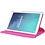 Merkloos Samsung Galaxy Tab E 9.6 inch SM - T560 / T561 Tablet Case met 360° draaistand cover hoesje - Pink