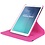 Merkloos Samsung Galaxy Tab E 9.6 inch SM - T560 / T561 Tablet Case met 360° draaistand cover hoesje - Pink