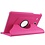 Merkloos Samsung Galaxy Tab E 9.6 inch SM - T560 / T561 Tablet Case met 360° draaistand cover hoesje - Pink