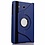 Merkloos Samsung Galaxy Tab E 9.6 inch SM T560 / T561 Tablet Case / cover met 360° draaistand cover hoesje - Donker Blauw