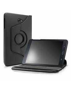 Merkloos - Samsung Galaxy Tab A 10,1 SM T580 / T585 Tablet Case met 360° draaistand cover hoesje - Zwart