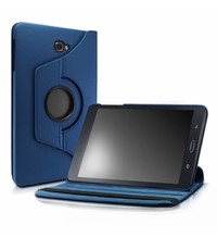 Merkloos - Samsung Galaxy Tab A 10,1 SM T580 / T585 Tablet Case met 360° draaistand cover hoesje - Donker Blauw