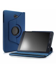 Merkloos - Samsung Galaxy Tab A 10,1 SM T580 / T585 Tablet Case met 360° draaistand cover hoesje - Donker Blauw