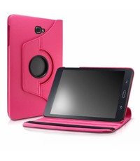 Merkloos - Samsung Galaxy Tab A 10,1 SM T580 / T585 Tablet Case met 360° draaistand cover hoesje - Pink / Roze