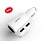 Ldnio LDNIO Dual USB Car Charger + Car Socket - 4.2A - White