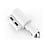 Ldnio LDNIO Dual USB Car Charger + Car Socket - 4.2A - White