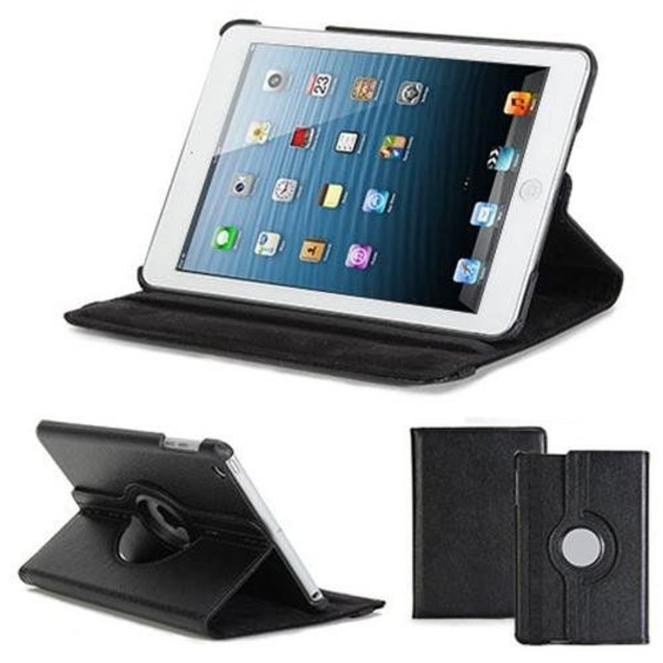 Merkloos Apple iPad Mini / Mini 2 draaibare Case Zwart