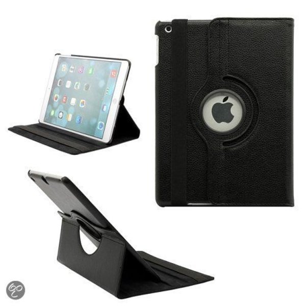 Merkloos Apple iPad Air Luxe 360 Rotatie Hoes, Cover, Case Zwart
