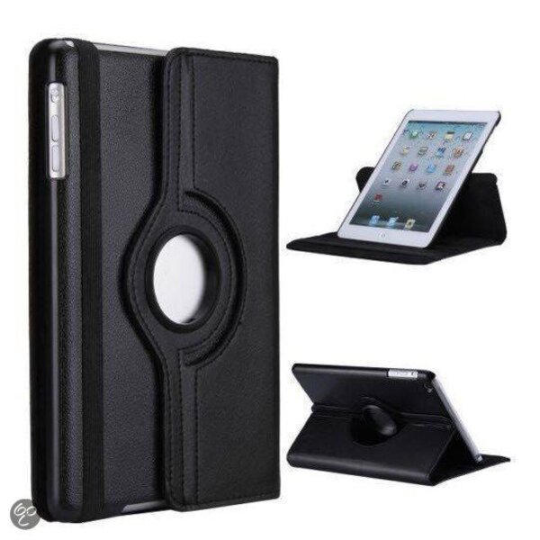 Merkloos 360 Rotation Folio Case Cover iPad Mini Zwart