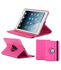 Merkloos Apple iPad Mini / Mini 2 Case, 360 graden draaibare Hoes, Cover - Roze / Pink