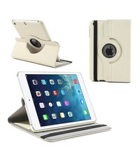 Merkloos iPad Mini / Mini 2 Case 360 Graden Draaibare hoesje Wit