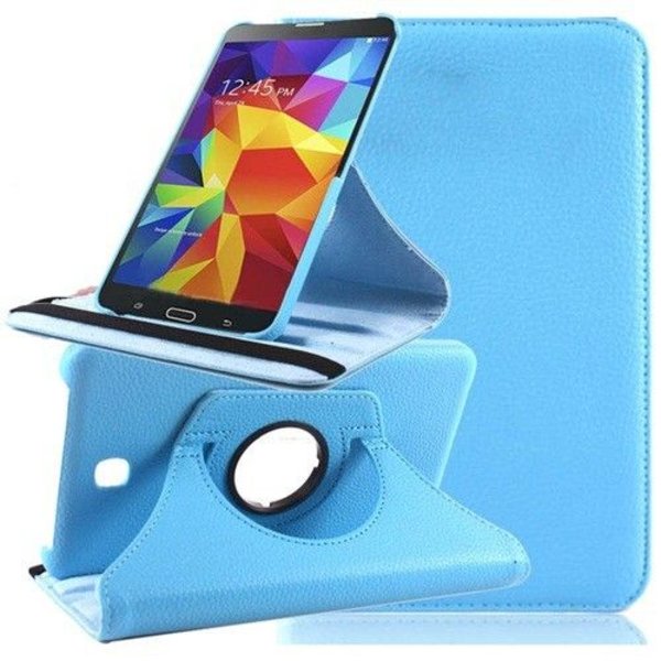 aanval Handvol onhandig Samsung Galaxy Tab 4 7.0 inch Tablet hoesje 360 Draaibaar - Baby Blauw -  Phonecompleet.nl