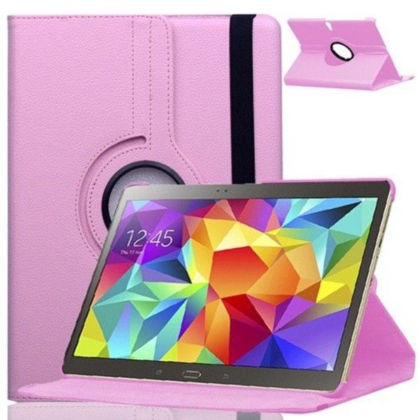 Merkloos Samsung Galaxy Tab S 10.5 inch T800 / T805 Tablet hoesje met 360° Draaibaar - Licht Roze