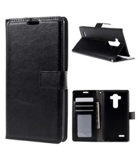 Merkloos Book Cover wallet hoesje LG G4 zwart