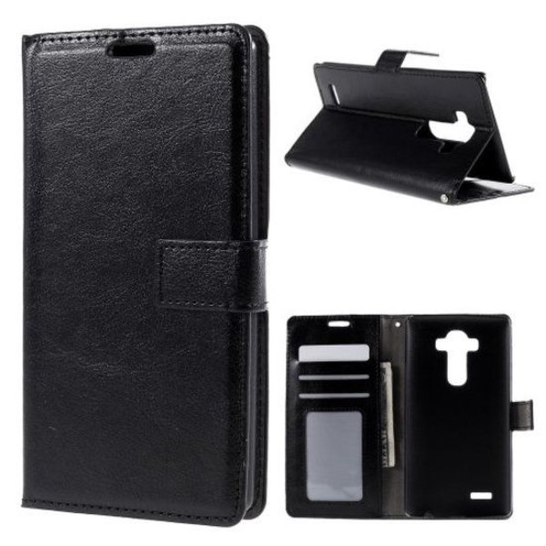 Merkloos Book Cover wallet hoesje LG G4 zwart