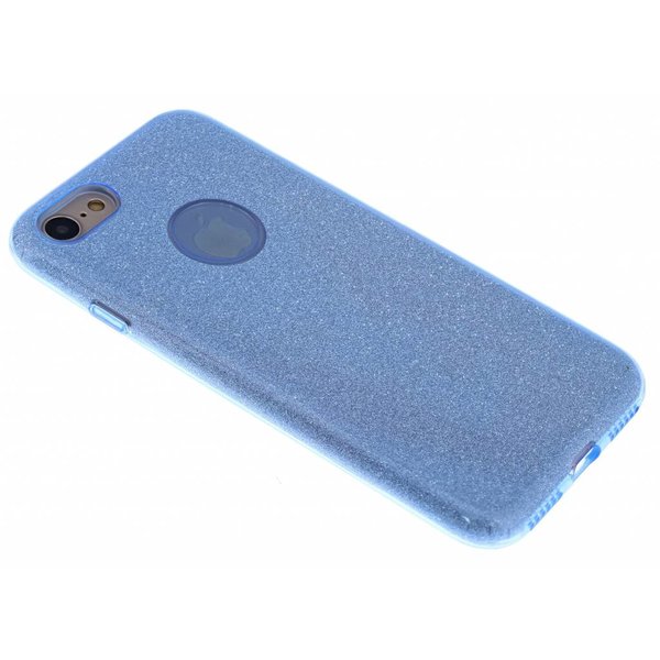 Merkloos Blauwe Glitter TPU Hoejse iPhone 8 / 7