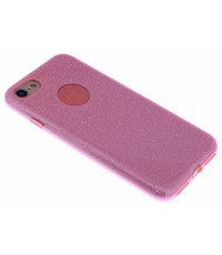 Merkloos Roze Glitter TPU Hoesje iPhone 8 / 7