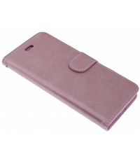 Merkloos Roze Goud Booktype Hoesje iPhone X / Xs