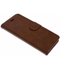 Merkloos Bruin Booktype Hoesje iPhone X / Xs