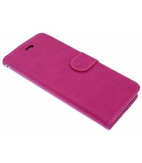 Merkloos Roze Booktype Hoesje iPhone X / Xs