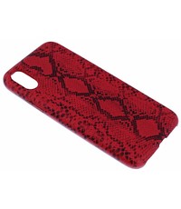 Merkloos Rood Slangen Design TPU Hoesje iPhone X / Xs