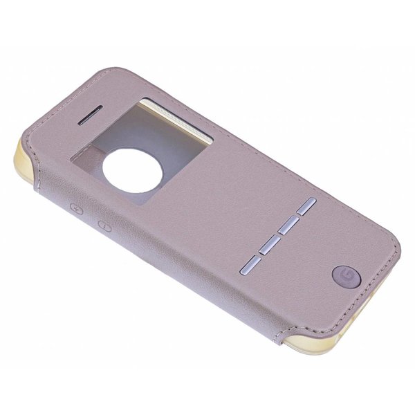 G-Case G-Case Rose Goud Window Viewer Shell Suit Hoesje Geschikt voor iPhone 5 / 5S / SE