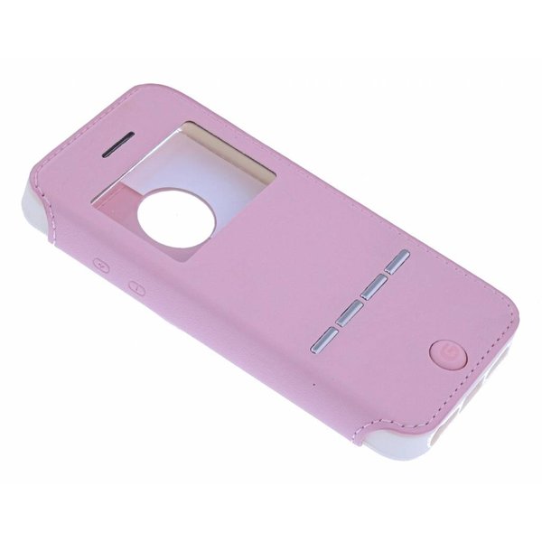 G-Case G-Case Licht Roze Window Viewer Shell Suit Hoesje Geschikt voor iPhone 5 / 5S / SE