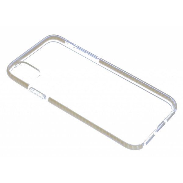 Puloka Puloka Goud Transparant Anti Shock Back hoesje Geschikt voor iPhone X / Xs