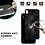 Merkloos ZwartTempered Glass Back Cover Screenprotector iPhone X / Xs