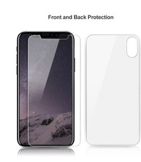 Merkloos Clear Tempered Glass Voor en Achter iPhone X / Xs