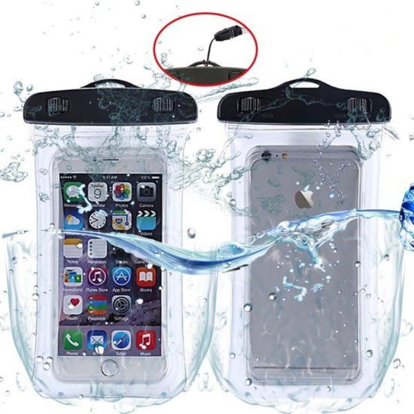 Merkloos Universeel Waterdichte Pouch voor alle Smartphones