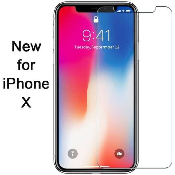 Merkloos High Definition Glazen Screenprotector Tempered Glass  (0.3mm) iPhone X / Xs (10)