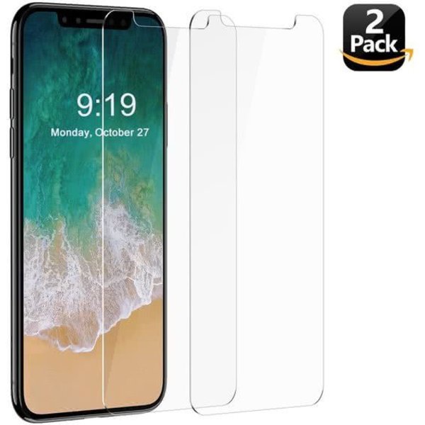 Merkloos 2 Pack Screenprotector / Anti-Scratch Tempered Glass (0.3mm) iPhone X / Xs