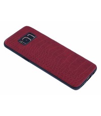 Merkloos Rood Krokodil Hard Case backcover Hoesje Samsung Galaxy S8