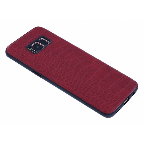 Merkloos Rood Krokodil Hard Case Back Cover Hoesje Samsung Galaxy S8