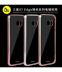 OU case Roze OU case Ultra Dun Transparant Hoesje Samsung Galaxy S7 Edge