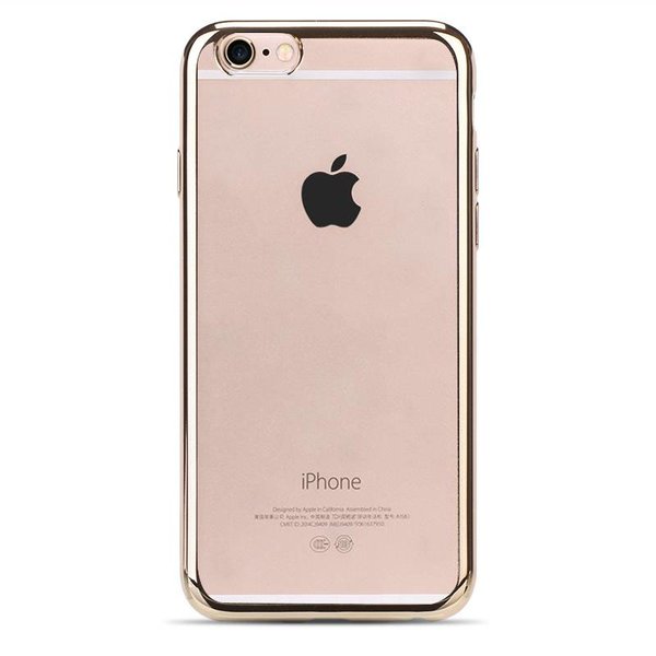 OU case Goud OU Case Ultra Dun Transparant Hoesje Geschikt voor iPhone 6 / 6S