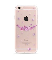 OU case OU Case 3D Roze Kleine Bloem Met Studs Hoesje voor de iPhone 6 / 6S