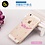 OU case OU Case 3D Roze Kleine Bloem Met Studs Hoesje voor de Geschikt voor iPhone 6 / 6S