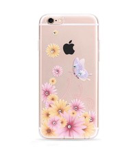 OU case OU Case Bloem & Vlinder Met Studs Hoesje iPhone 6 / 6S