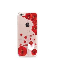 OU case OU Case 3D Rode Bloem Met Studs Hoesje iPhone 6 / 6S