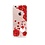 OU case OU Case 3D Rode Bloem Met Studs Hoesje Geschikt voor iPhone 6 / 6S