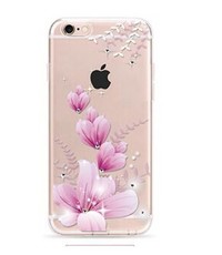 OU case OU Case 3D Roze Bloem Met Studs Hoesje iPhone 6 / 6S