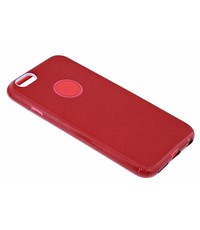 Merkloos Rood Glitter TPU Hoesje iPhone 6 / 6S