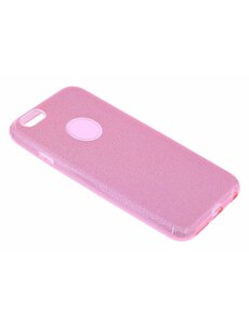 Merkloos Roze Glitter TPU Hoesje iPhone 6 / 6S
