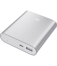 Xiaomi 10400mAh USB Powerbank (Silver) met MicroUSB kabel