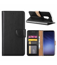 Merkloos Samsung Galaxy S9 Plus Booktype / Portemonnee TPU Lederen Hoesje Zwart